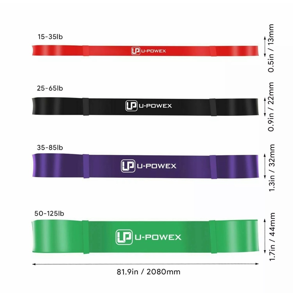 1Sets U-POWEX  Unbreakable Pull Up Assist Bands